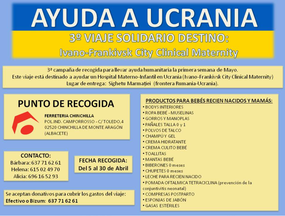 Albacete ayuda hospital Ucrania