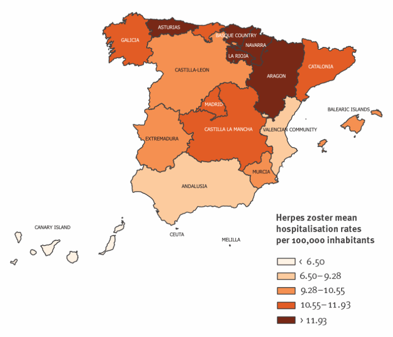 Aumentan los ingresos por herpes zóster, también en Castilla-La Mancha. Destacan la importancia de la vacunación.